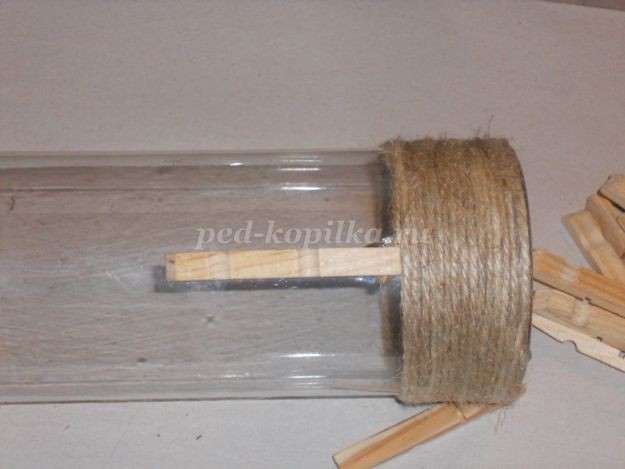 Баночка из прищепок: мастер-класс