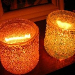 Подсвечник из стекла