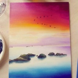 Рисуем картину с переходами цвета