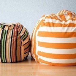 Шьем пуфик-мешок