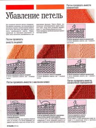 Прибавление и убавление петель: разные варианты