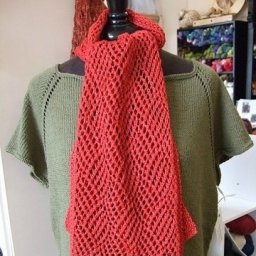 Шарф с изумительно красивым узором