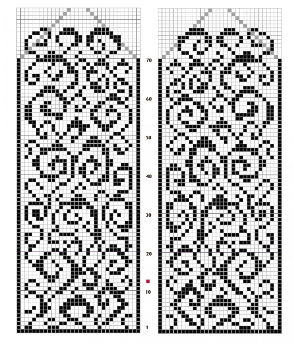 Замечательная подборка разных схем варежек