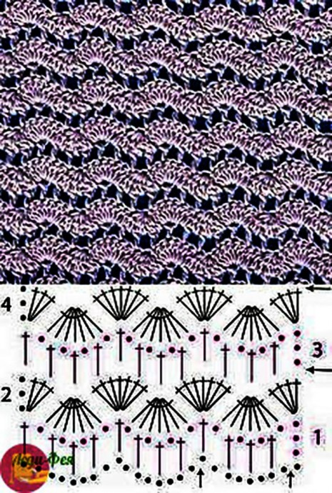 Чудесная подборка схем крючком