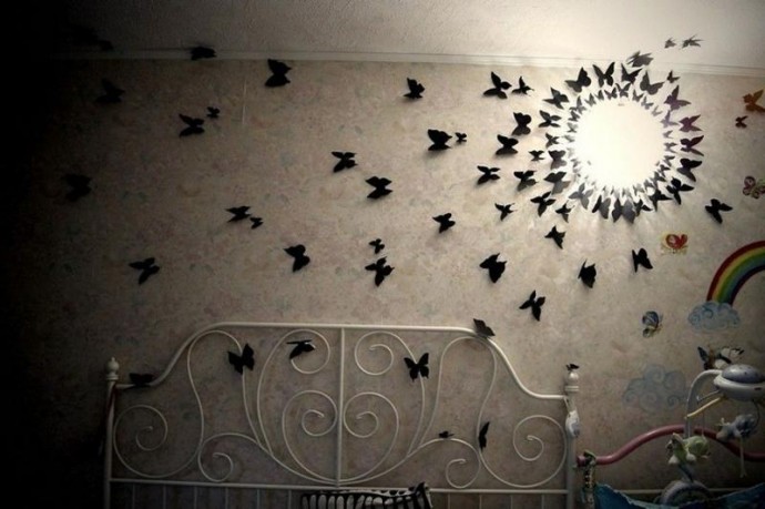 Декор бабочками