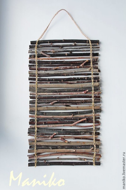 Делаем основу для панно из палочек: мастер-класс