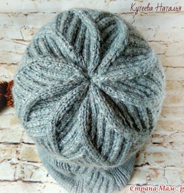 Интересный узор с ромбами для шарфов и шапок