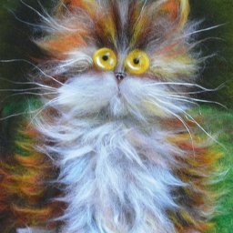 ​Коты в технике валяния из шерсти