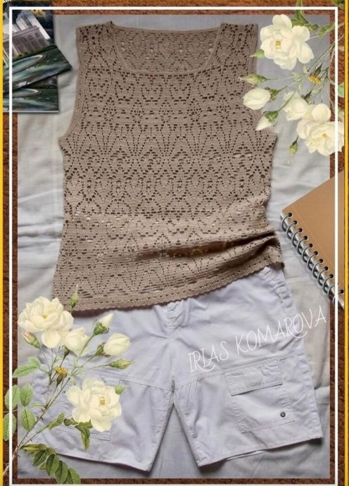 Ажурная летняя блузочка