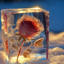 Цветы во льду