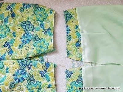 ​Техника пошива юбки на подкладке