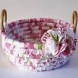 Простые текстильные корзинки