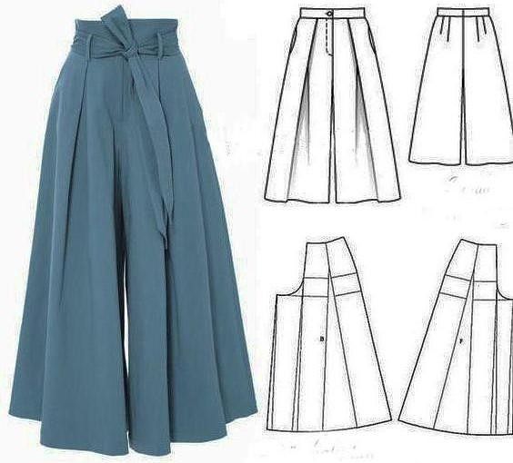 Моделирование юбки-брюк