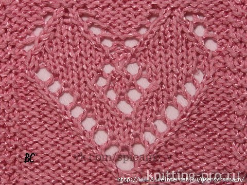 Плед спицами, полный любви Плед спицами, полный любви