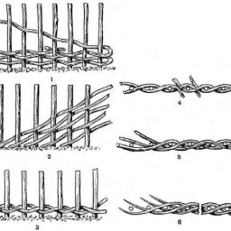 ​Плетёный забор из лозы