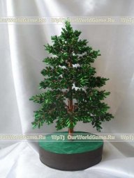 Роскошная ёлочка из бисера