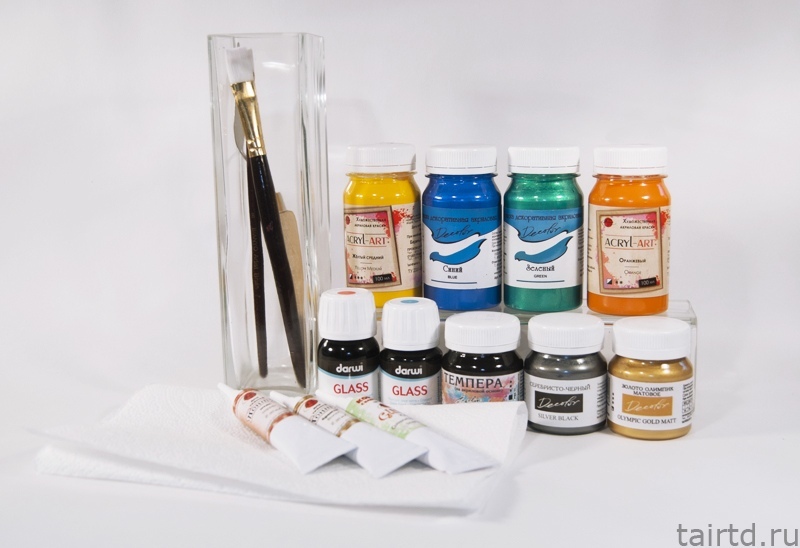 ​Роспись по стеклу "Ночи Петербурга"