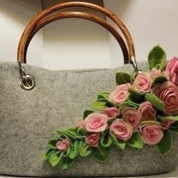 Розочки из фетра