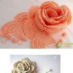 Шикарный цветок крючком