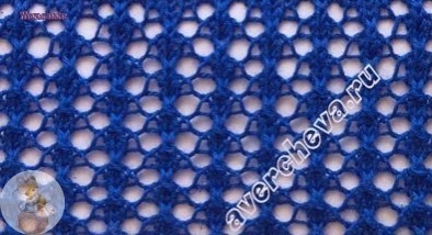 Варианты исполнения красивой сеточки на спицах Варианты исполнения красивой сеточки на спицах