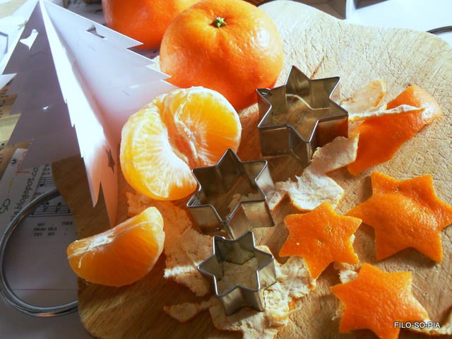 Ароматный новогодний декор апельсинами и мандаринами