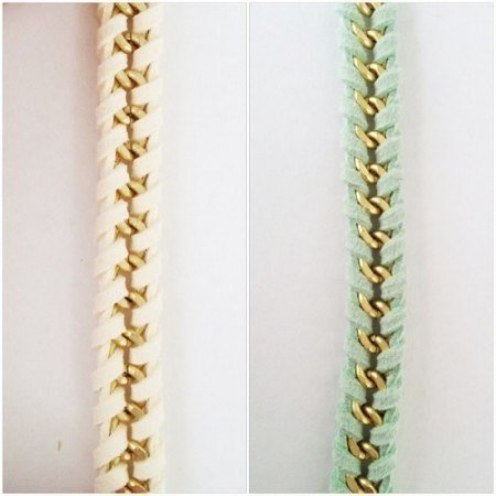 Браслет из замшевого шнурка и цепочки своими руками