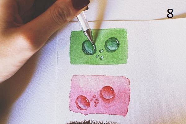 Рисуем капельки воды