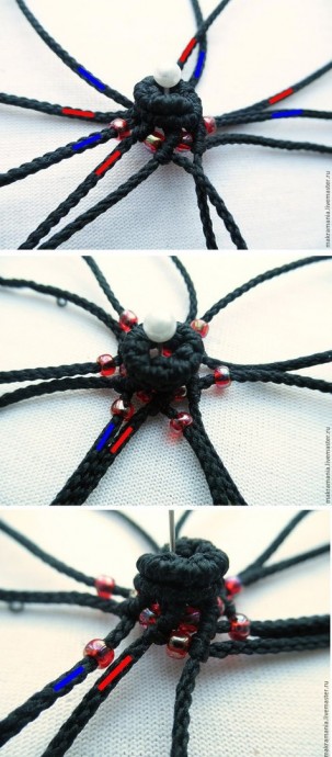 Плетем объемную бусину в технике макраме Плетем объемную бусину в технике макраме