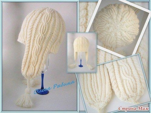 Шапка "Весёлые косички"