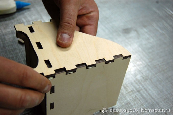 Сборка заготовок для декупажа