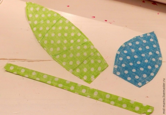 Тюльпанчики из ткани