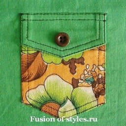 Накладной карман с клапаном: мастер-класс