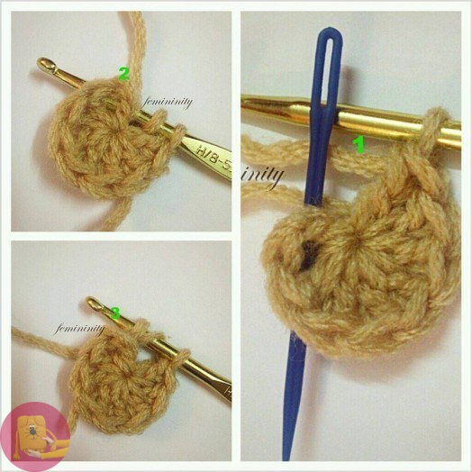 Плед из спиральных цветов