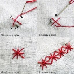 ​Варианты швов при вышивке