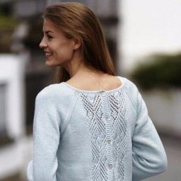 Джемпер Blue Spring спицами