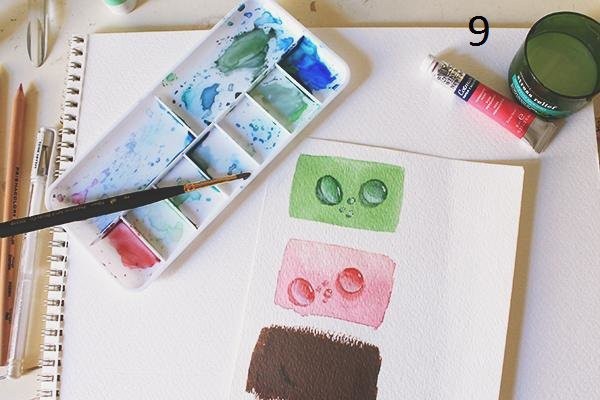 Рисуем капельки воды