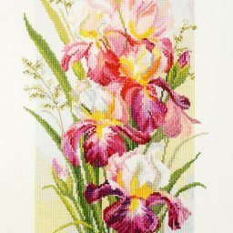 ​Вышивание роскошных ирисов