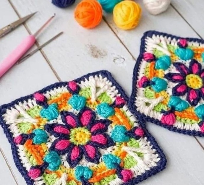 Красивый мотив для пледа Красивый мотив для пледа