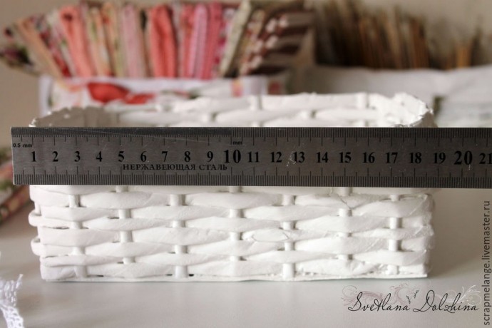 Шьем съемный чехол для корзинки