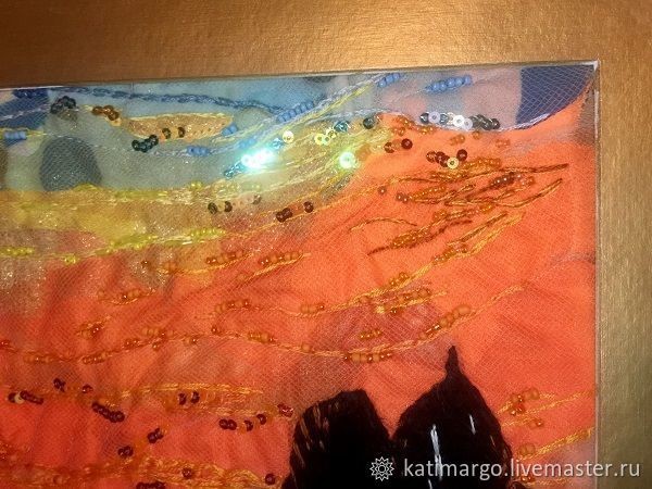 Рисуем копию картины Клода Моне в технике арт-текстиль