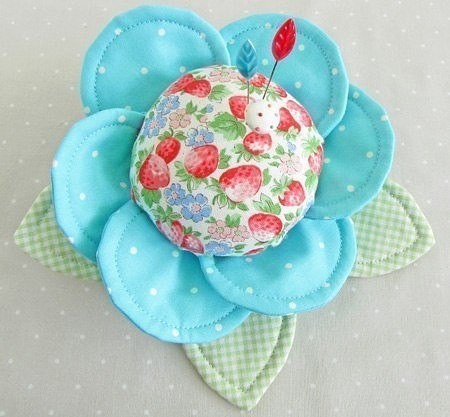 Цветок-игольница: мастер-класс