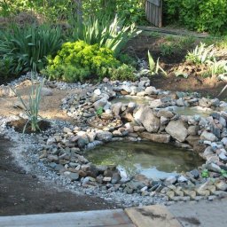 ​Мини пруд для украшения участка