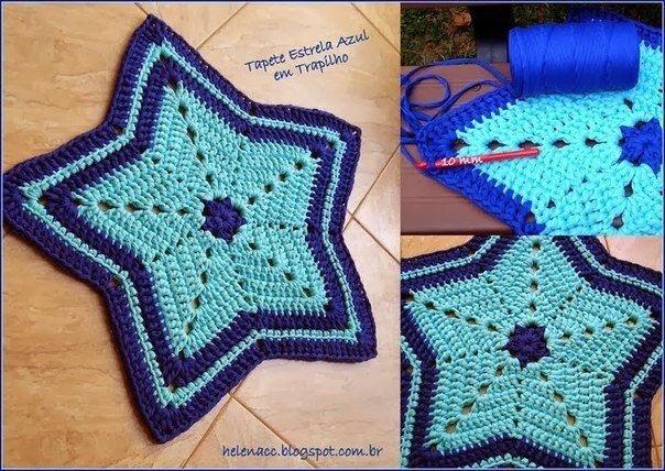 Подставка под горячее или прихватка в виде звезды Подставка под горячее или прихватка в виде звезды