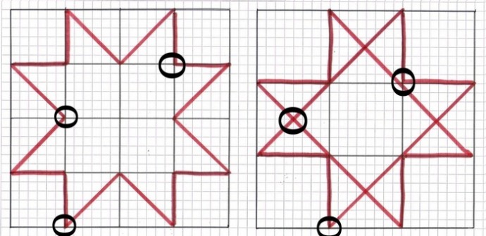 Покрывало "Северная звезда" в технике пэчворк Покрывало "Северная звезда" в технике пэчворк