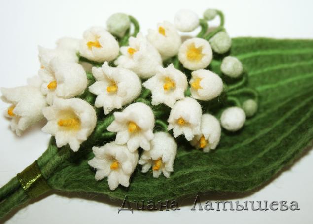 Восхитительные ландыши: шерстяная акварель Восхитительные ландыши: шерстяная акварель