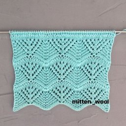 ​Ажурный узор с треугольниками