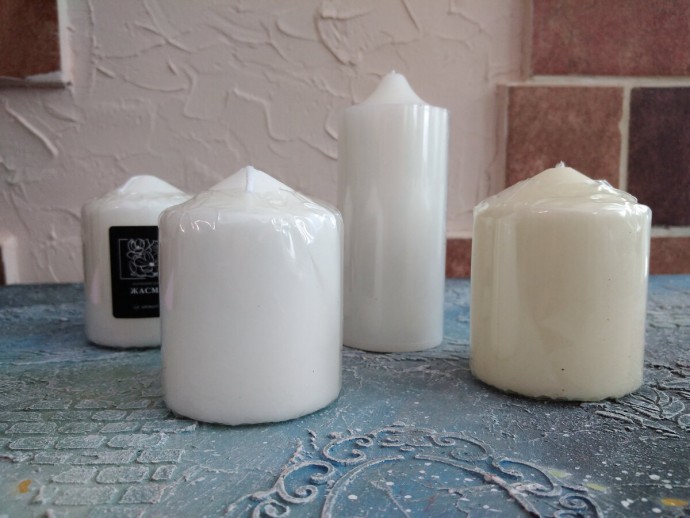 Декупаж свечей