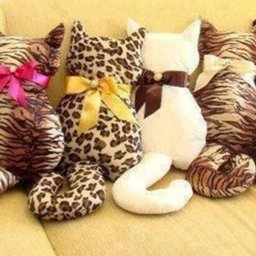 ​Котики-подушки с выкройкой