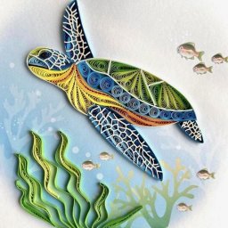 Квиллинг на морскую тематику