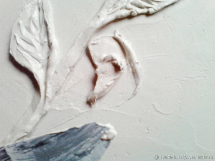 Веточка розы из шпатлевки Веточка розы из шпатлевки